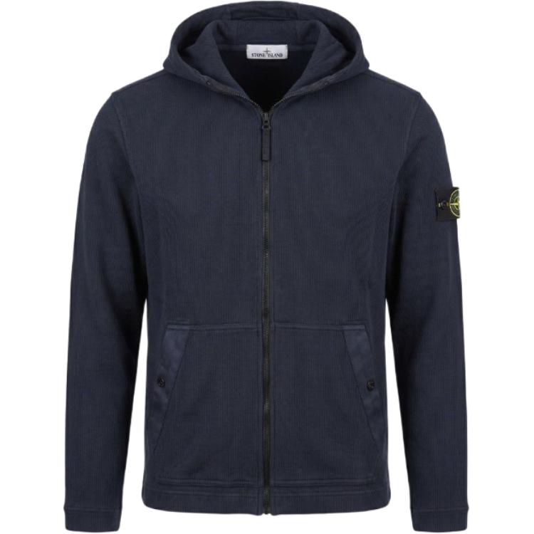 Stone Island Zipper Solid Color Simple