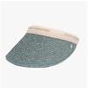 Helen Kaminski Bianca Sea Glass Natural Logo Visor Sun Cap Hat50265