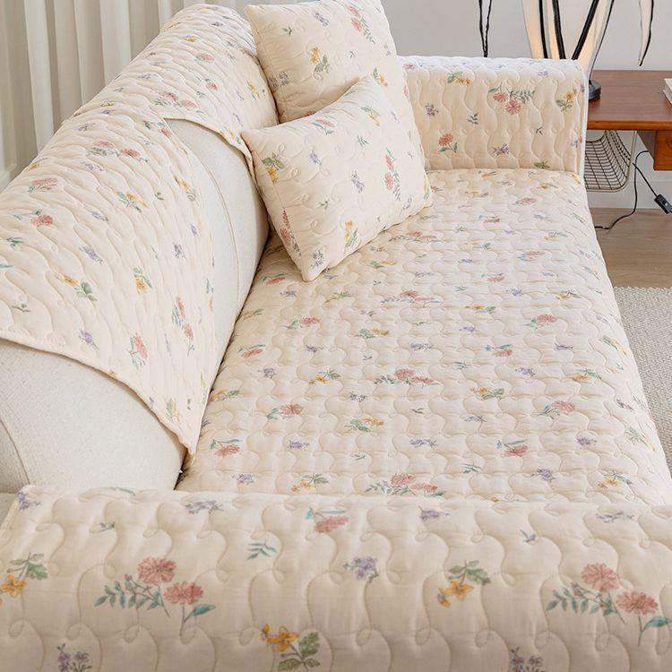 Sofa Cushion Small Floral Spring Style Non-slip Fashionable Fabric Seat Cushion Cover Towel Four Seasons Universal Cover Modern Simple