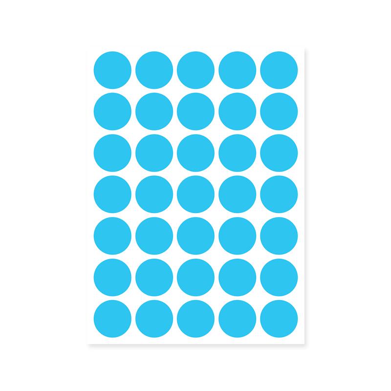 Colorful A5 Dot Stickers: Blank Round Adhesive Labels for Handwriting, Classification, and Sealing
