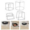 Wok Insulation Rack Multipurpose Heavy Duty Steaming Stand Rustproof Double Layer Steam Rack Support for Hotel Kitchen Table