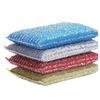 Esponja de limpieza lavable, fácil de limpiar, Color aleatorio, limpiador de ollas de descontaminación fuerte para uso diario, 4 Uds.