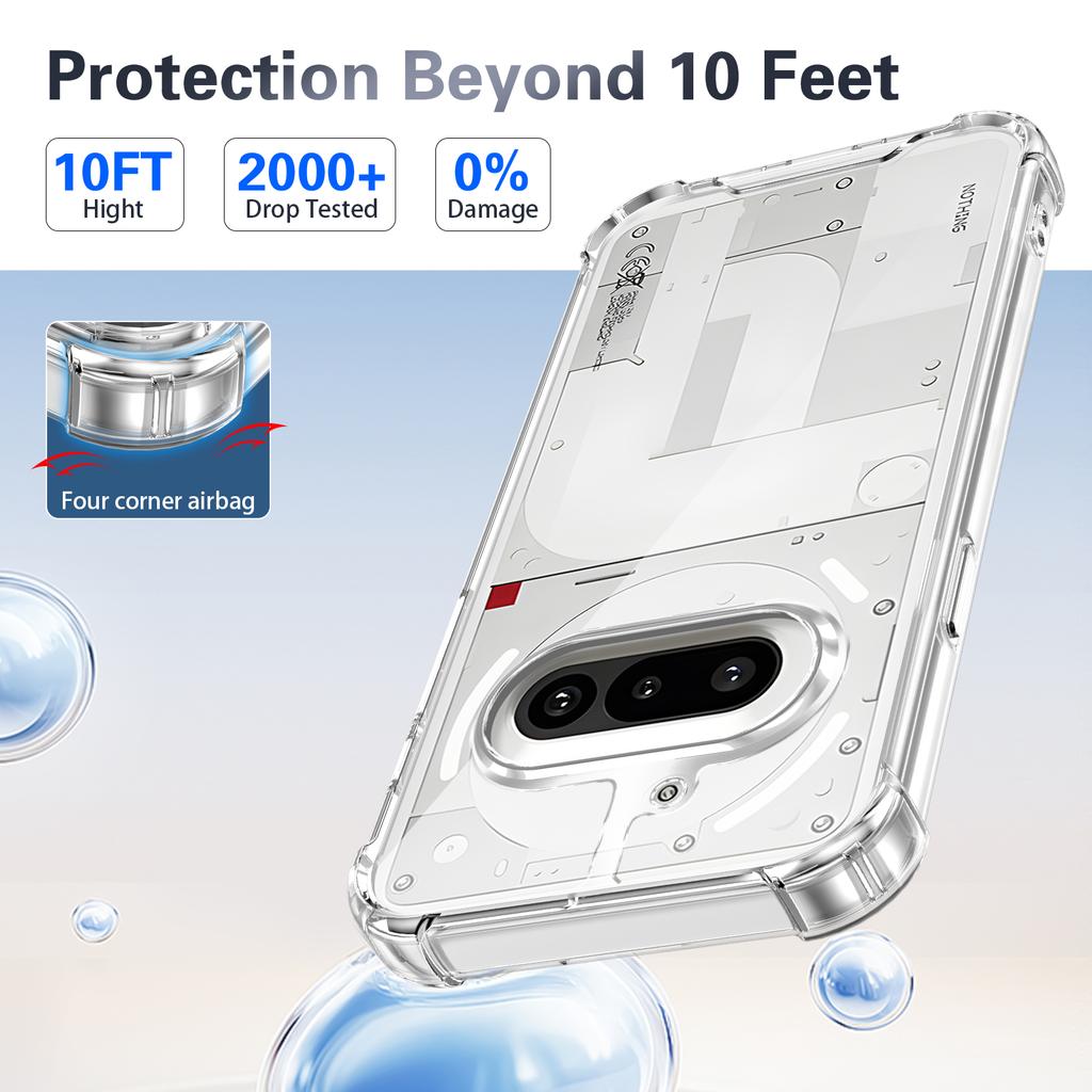 Luxury High Transparent Anti-Shock Phone Case for Nothing Phone 3A Pro CMF Phone2 Pro 1 Cover for Nothing Phone 3 2A 2 1 Funda