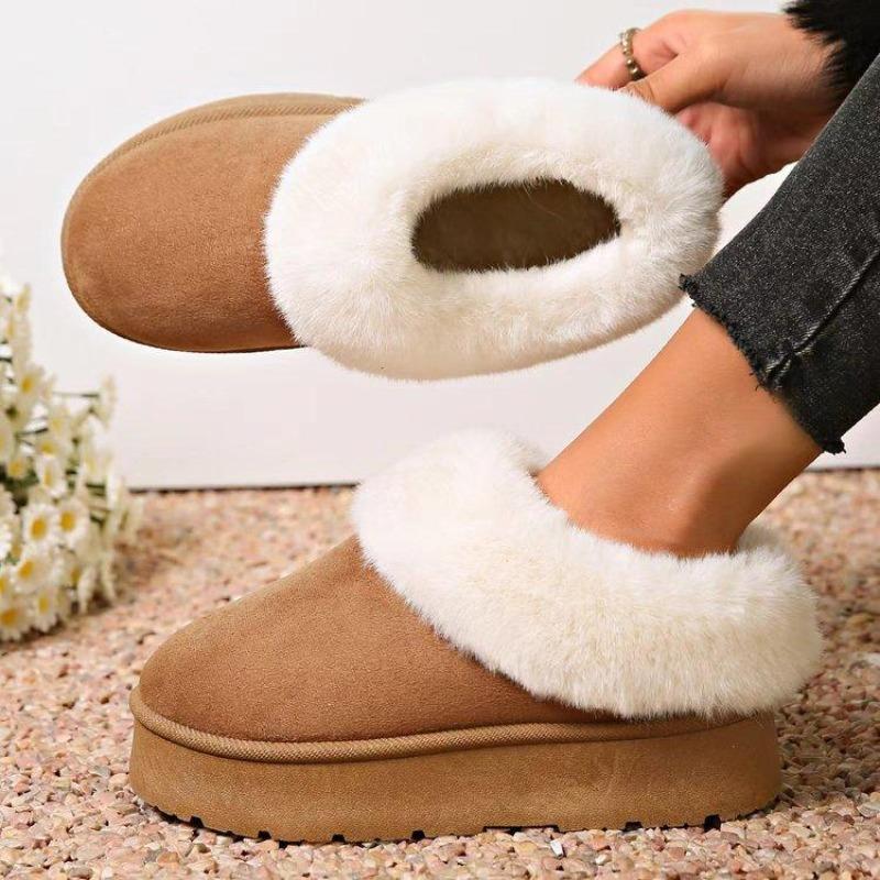 Snow Boots Women's New Platform for Autumn and Winter 2025, Wearing Cotton Boots with Thickened and A Pair of Fashionable Cotton Boots To Keep Warm