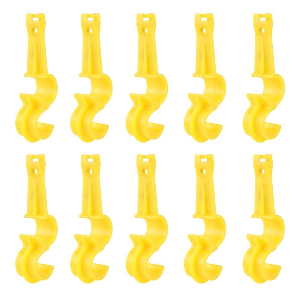 10pcs Dual Groove S-Type Frame Water Pipe Fixing Clips Farm Pipe Fasteners  Farm Waterline System