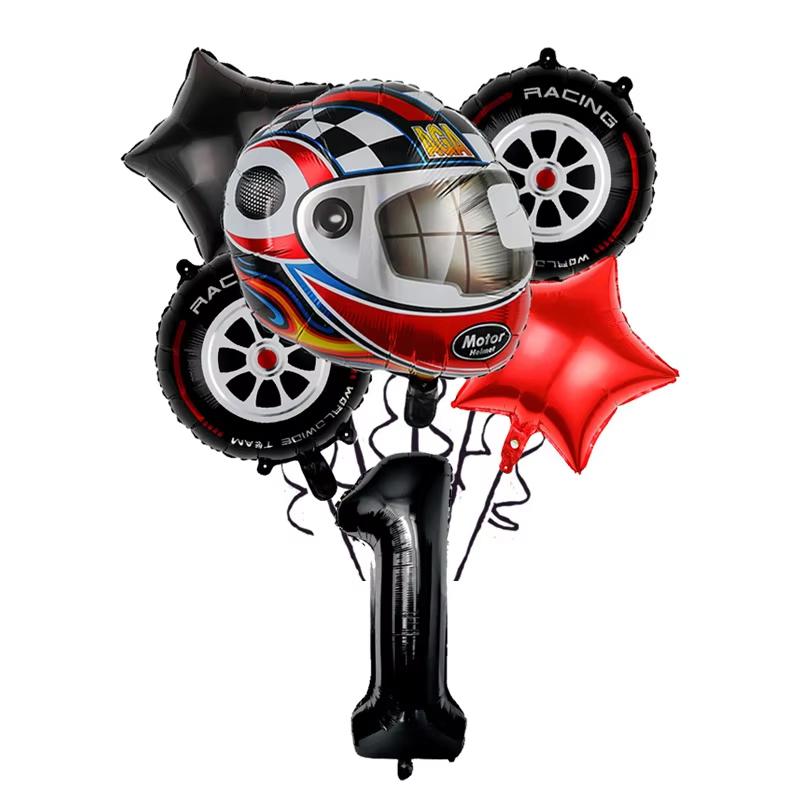 Motorcycle Birthday Party Decoration Motocross Race Tableware Cup Plate Balloon Tablecloth For Kids Boys Party Favors Gift