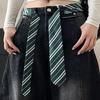 Polyester Waist Tie Belt Striped Necktie Scarf New Neck Tie  Casual Wear