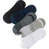 LangSha Men's Invisible Socks, Summer Pure Cotton Thin Boat Socks, Low-Cut Shallow Mouth Silicone Non-Slip Trendy Short Socks