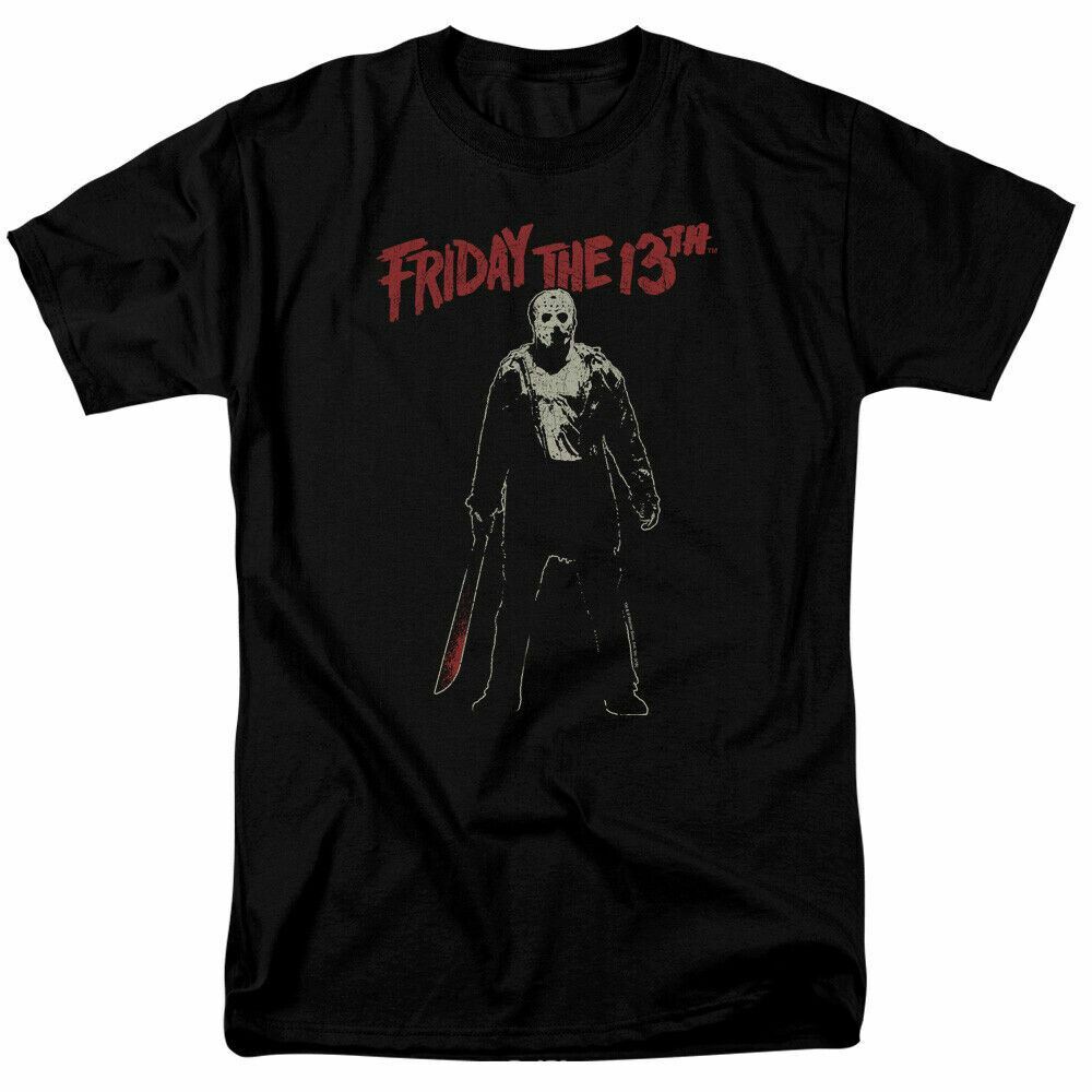 Friday The 13th Chchch Ahahah T Shirt Licensed Horror Movie Retro Classic Black