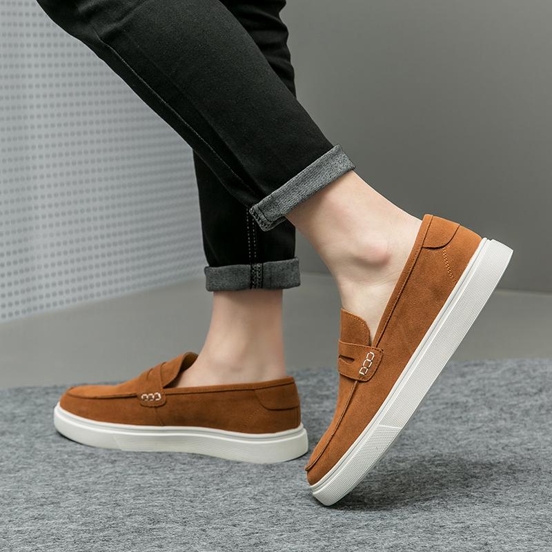 Men Leather Fashion Outdoor Shoes New Arrival All-match Men Casual Footwear Hot Sale Mens Slip On Shoes Classic Mens Loafers