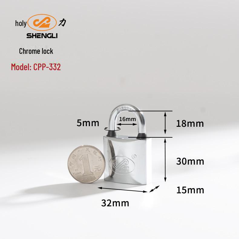 

Waterproof Chrome-Plated Shengli Padlock with Copper Core