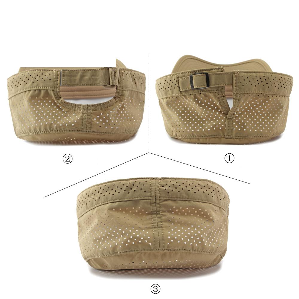 Summer Hat Men's Flat Top Hat Outdoor Mountaineering Cap Mesh Breathable Cap