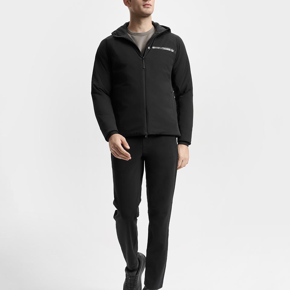 New FILA Fitness Puffer Jacket Men's Pitch Black A11M511901F-BK