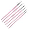 6pcs Flat And Pointed Watercolor Paint Brush Set Clay Sculpting Tool Set  For Watercolor Painting