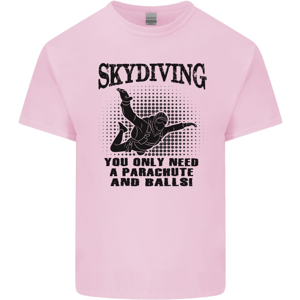 Skydiving Parachute Balls Skydiver Funny Unisexs Light Cotton TShirt