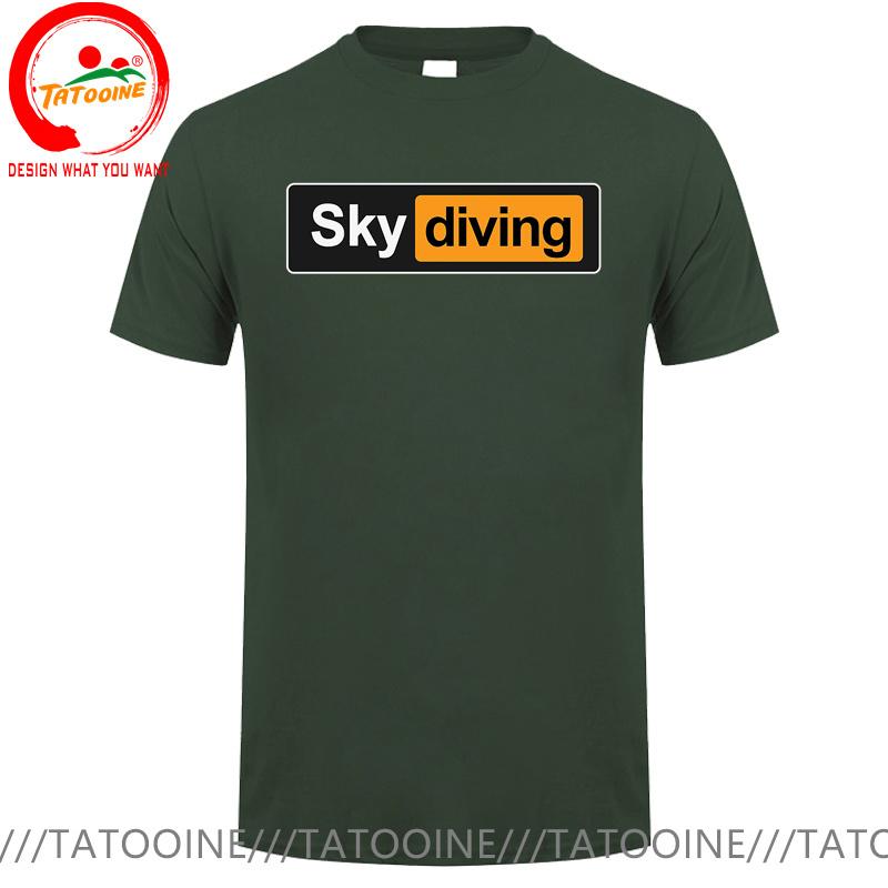 Funny Sky Diving Tshirt Skydiving T Shirt Unisex Sky Diver Diving Tee Shirt Oversized S6xl Tshirt Risky Extreme Sports Clothing