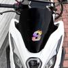 1pc Pink Laser Motorcycle Number Sticker Waterproof for Motorcycle Fairing Helmet Fuel Tank Scooter Body Universal Vinyl Decal