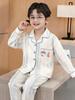 Jungen-Eis-Seiden-Pyjama-Set - Langarm & Hose für Frühling/Herbst