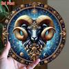 Metal Wall Art Sign 2D Wall Decoration Gift for Home Halloween Indoor Outdoor