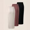 Women's Elastic Waist High-Waist Midi Skirt - Solid Color, Slimming, Loose Fit, Hip-Wrapping Design, Sporty & Long for Autumn/Winter