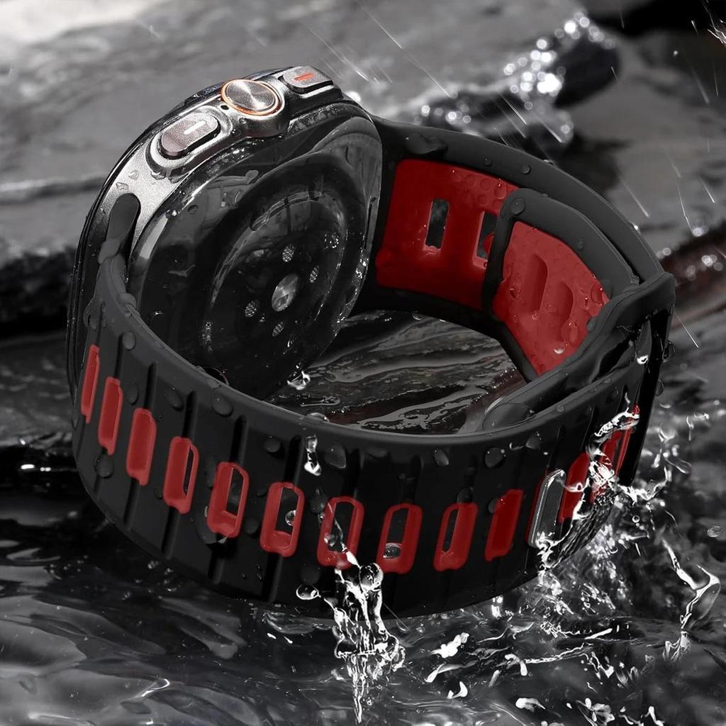 Sports Splicing Heat Dissipation Band for Samsung Galaxy Watch Ultra Strap 47mm Accessories Silicone Bracelet GalaxyWatch Ultra