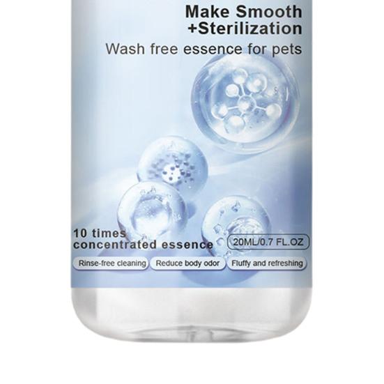 20ML Pet Cleaning Essence Portable Natural Ingredients Water-free Cat Hair Care Essence