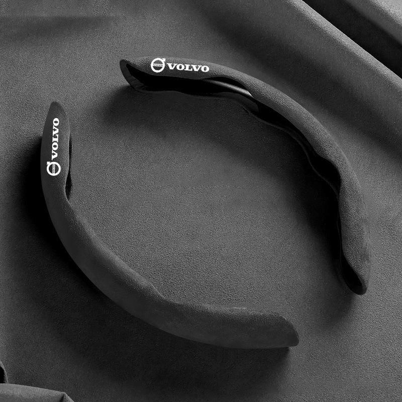 Wildleder Lenkradabdeckung Booster Rutschfeste Abdeckung Für Volvo R Design XC90 XC60 S60 V40 XC40 V60 V50 S40 XC70 C30 C70 C40 S70