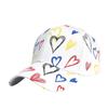 Love printed baseball caps for men and women,outdoor leisure,personalized graffiti,hip-hop, duckbill caps,breathable and cool