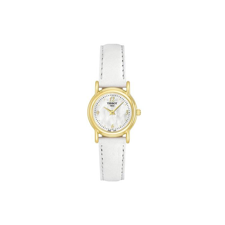 

TISSOT Quartz Movement 30m Water Resistance Women s Watch 22.5mm White Dial Karat Gold 18K Gold Watch Case T71.3.130.74 White Dial