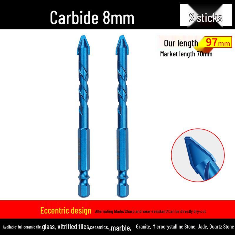 Eccentric Tilting Drill Bit for Marble and Concrete