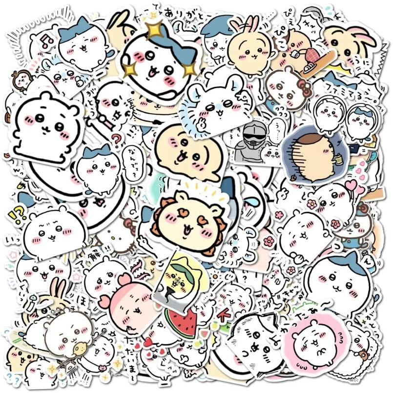 100pcs Cute Stickers DIY Waterproof Vinyl Scrapbook Water Cup Phone Case Lovely Cartoon Anime Sticker Kids Gift Toy For Phone