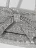 2024 Luxurious Rhinestone Bow Evening Bag - European & American Bridal Clutch