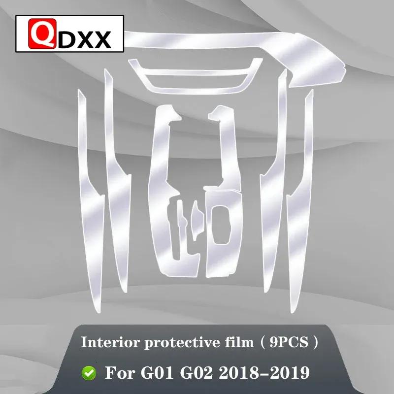 For BMW G01 G02 F25 F26 X3X4 2011-Car Interior Center console Transparent TPU Protective film Anti-scratch Repair film Refit