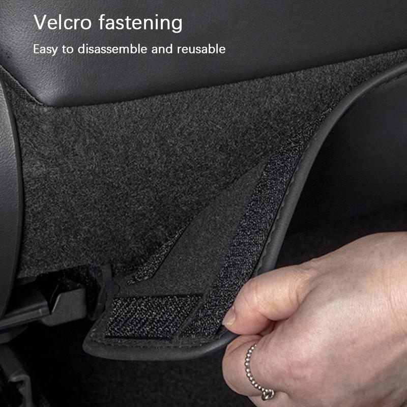 Universal Car Seat Back Protector Anti-Kick & Scratch-Resistant Leather Mat for Rear Seats Easy Installation Auto Backrest Guard