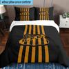 3pcs Powerful Football Crest Design Printed Bedding Set Duvet Cover Closure Includes 1 Duvet Cover & 2 Pillowcases Bedding Sets Home Decor Gifts