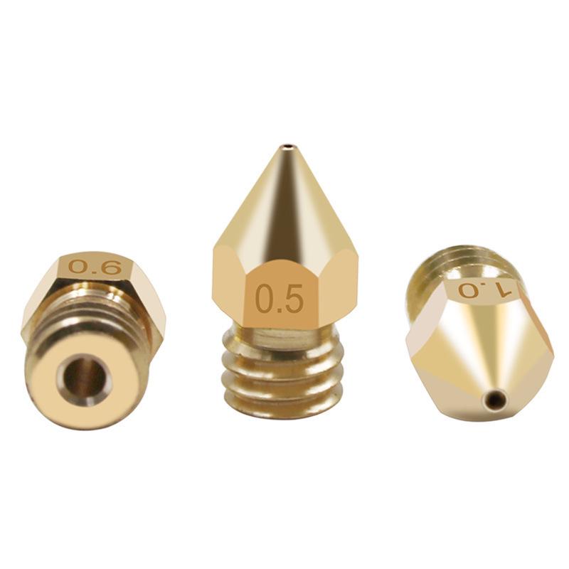 MK8 Brass Nozzle for 3D Printers - Engraving Accessory