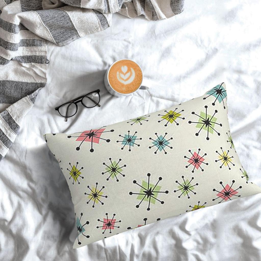 Atomic Era Graphic Rectangle Pillowcase Cushion Cover Decorative Bedroom Bed Home Comfort Throw Pillow