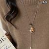 Cartoon-Pferde-Anhänger-Halsketten Für Frauen Damen Pullover-Ketten Verstellbare Lange Seilkette Tägliche Passende Accessoires
