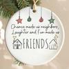 Neighbors Christmas Ornament Thank You Gift for Good Neighbors Welcome to The Neighborhood Holiday Ceramic Tree Ornament