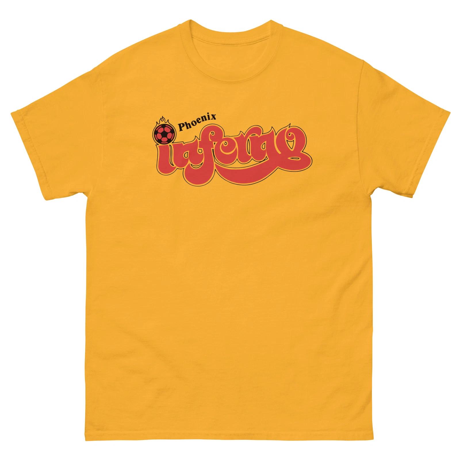 

Phoenix Inferno Soccer Graphic 100% Cotton T-shirt Mens Tees Top Unisex classic tee S