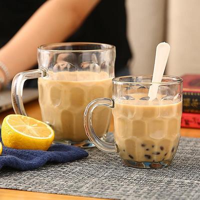 Kreative transparente Glas verdickt hitzebeständig Saft Tasse Kaffee Tasse Wasser Tasse Bier Tasse