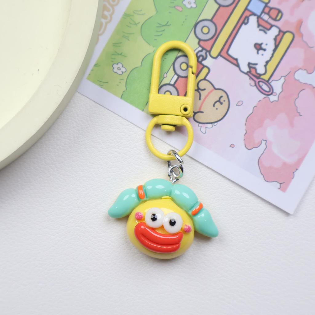 Colorful Cartoon Sausage Mouth Keychain - Cute & Funny Bag Pendant for Students