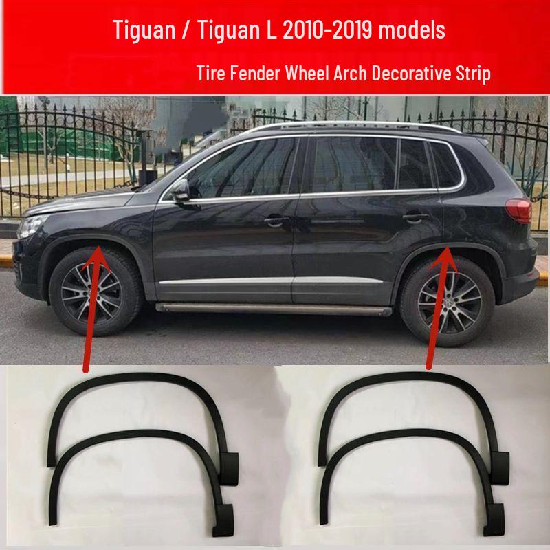 Volkswagen Tiguan (2010-2012) Acoperire pentru arcul roții: Protector Aripă Față și Spate.