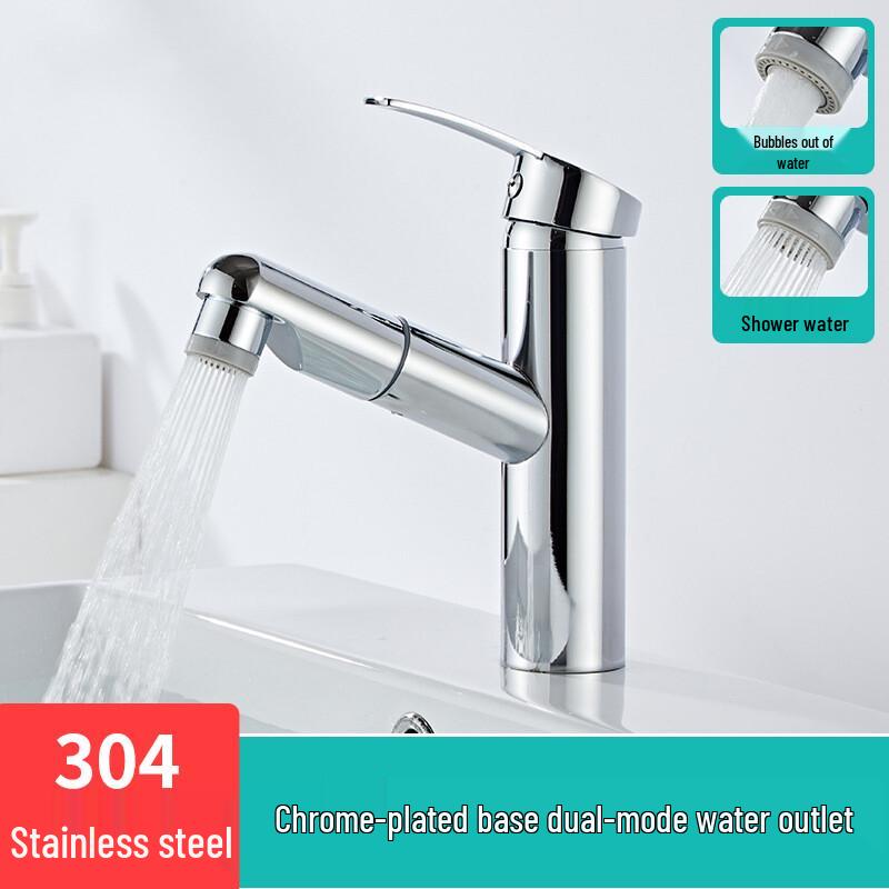 Longdai Pull-Out Single Handle Bathroom Faucet