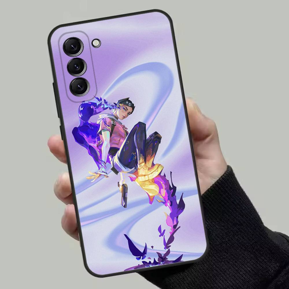 Hot Valorant Game Phone Case For Samsung Galaxy A13,A21s,A22,A31,A32,A52,A53,A71,A80,Soft Black Shell