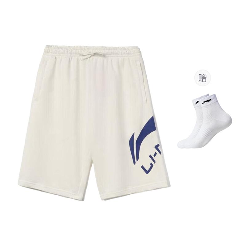Li Ning Sports Fashion Collection Casual Shorts Men's Mist White AKSU911-2