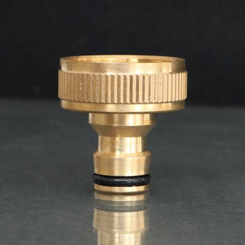 Brass Garden Water Adapter 1 Inch Thread Faucet Quick Connector Hose Water Guns Garden Hose Washing Machine Fittings