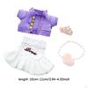 17cm Doll Dress Cute Clothing with Hair Accessory Knitting Sweater Scene Photo Prop