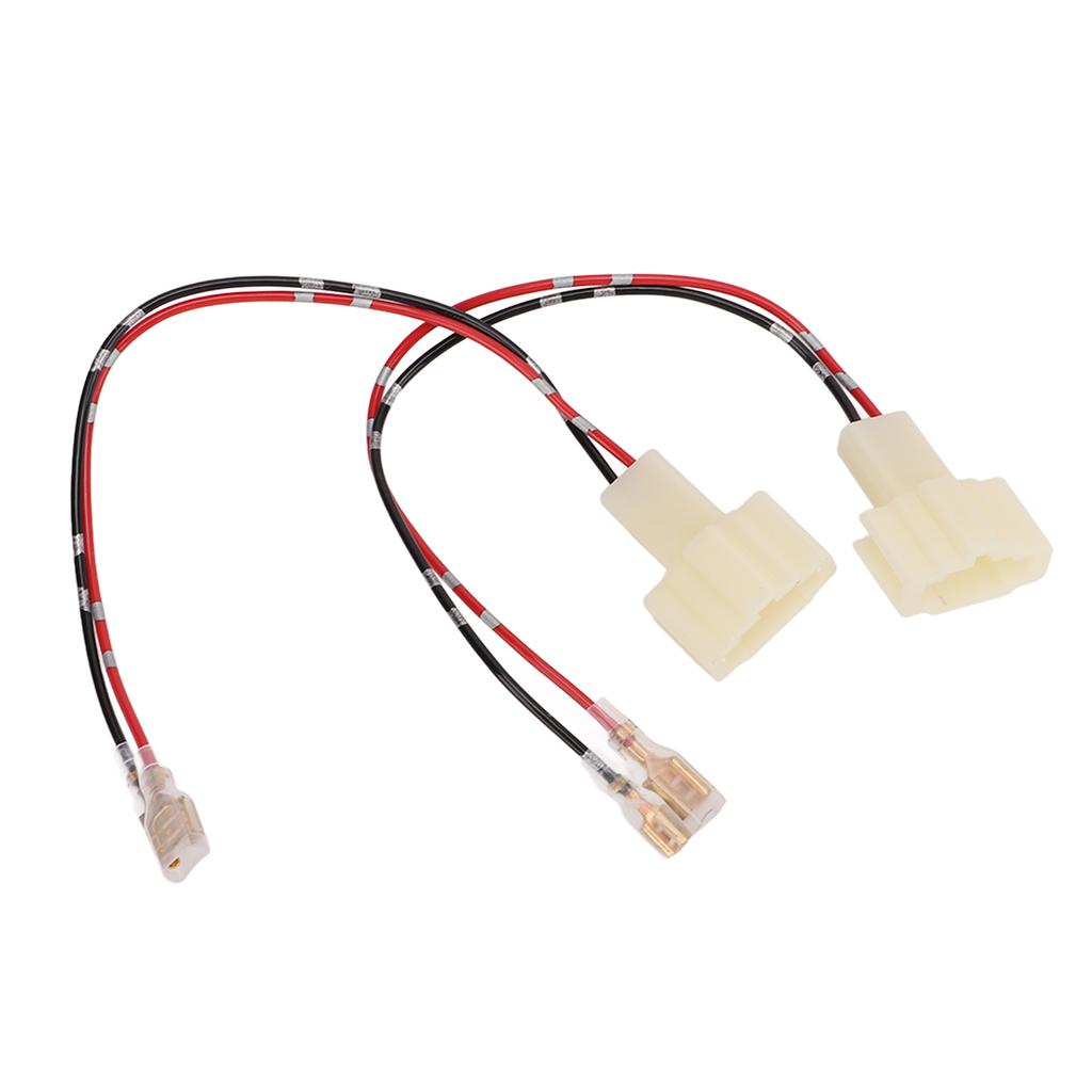 Par Bil Effektförstärkare Mellanbas Högtalare Kabelhärva Adapterkontakt Plug and Play 12V 3A 10W