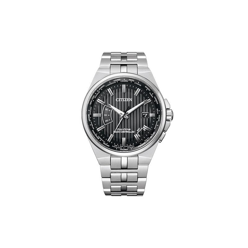 

CITIZEN Eco-Drive series collection series fashion calendar luminous fixed bezel light Quartz Steel Strap men s watch black dial CB0161-82E чорний